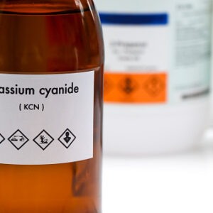 Liquid potassium cyanide