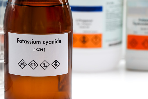 Liquid potassium cyanide